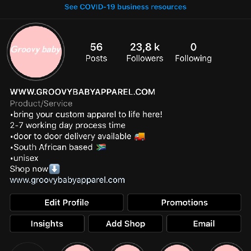 Groovy baby apparel Logo