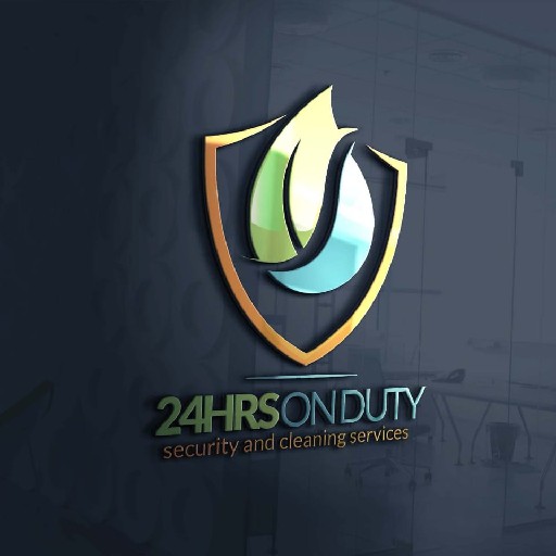 24hrs on duty security and cleaning services Logo