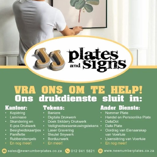 JJ Plates & Signs CC logo