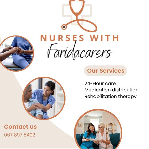 Nurses with FaridaCarers Logo